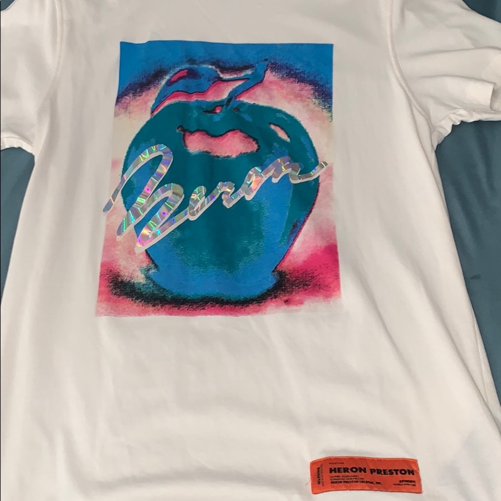 Heron Preston metallic T-shirt